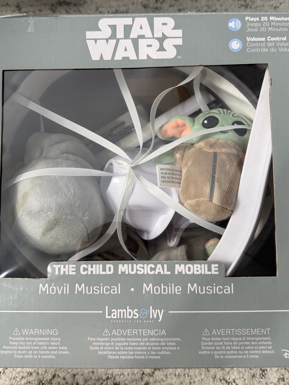 Star Wars The Child (Grogu) Musical Mobile -Gray